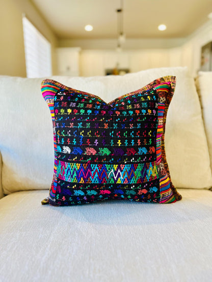 Pillow cover from San Lucas Toliman - Black