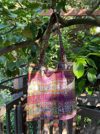 Handmade Eco Tote Bag - Red