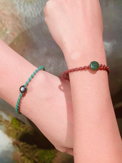 Guatemalan Twisted Jade Bracelet