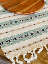 Load image into Gallery viewer, Guatemalan placemats - Creme/Lightblue