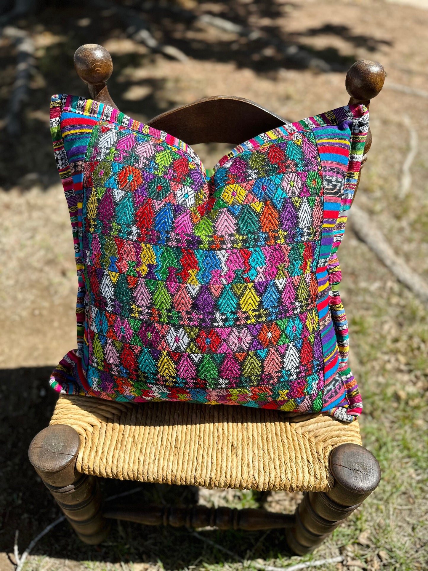 Guatemalan Huipil pillow covers from Coban