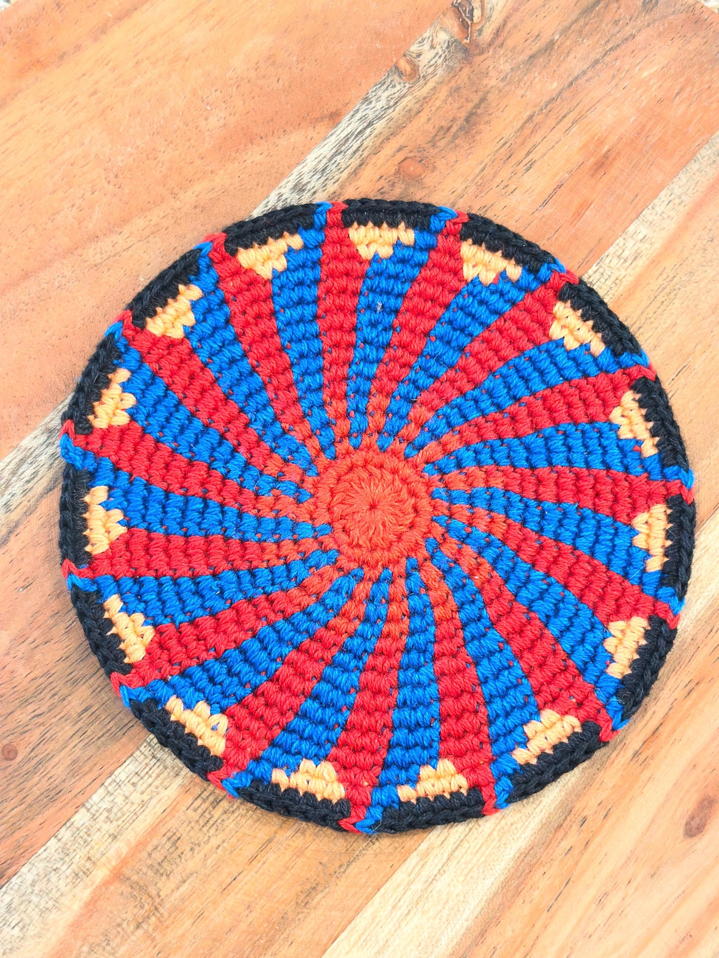 Colorful Crochet Cup Coasters