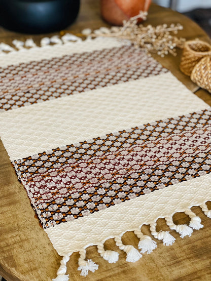 Guatemalan placemats - Creme/Brown