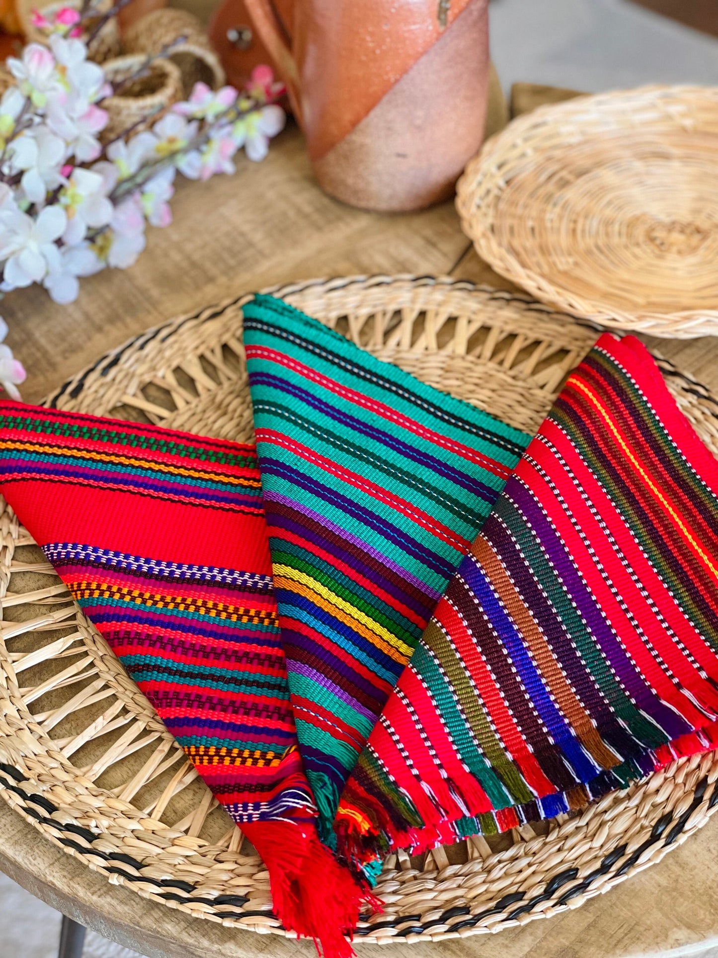 Handwoven tortilla wraps warmers