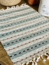 Load image into Gallery viewer, Guatemalan placemats - Creme/Lightblue