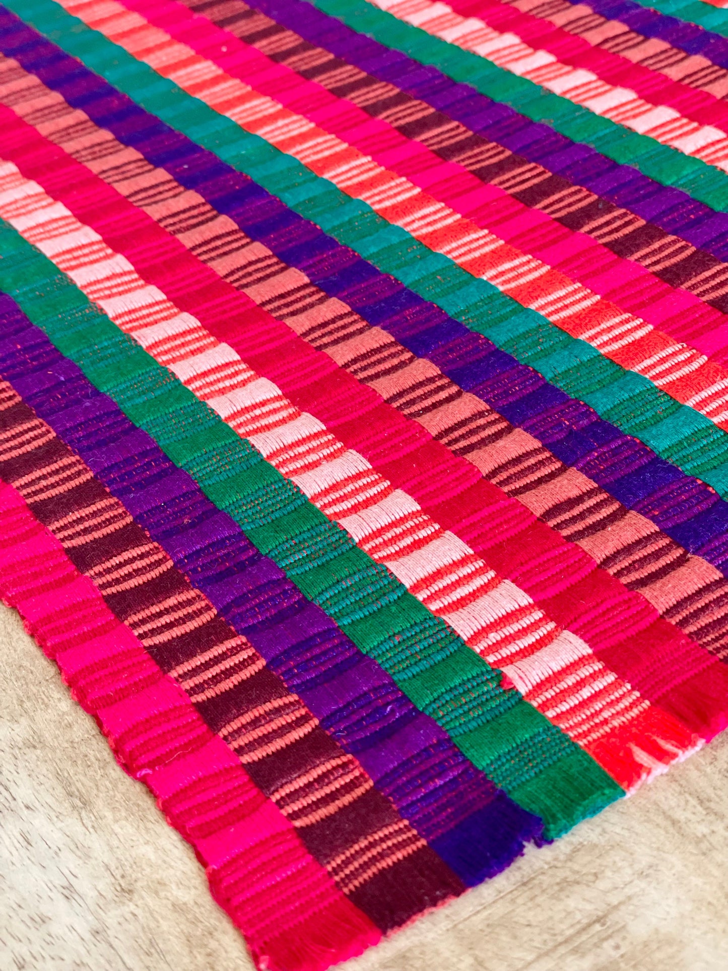 Guatemalan placemats in Pinkmulticolor