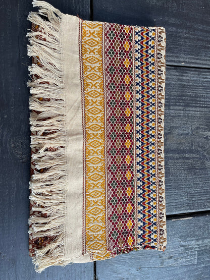 Guatemalan Handwoven Table Runners- Beiges