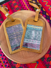Load image into Gallery viewer, Guatemalan Handmade Leather/Huipil Luggage Tags