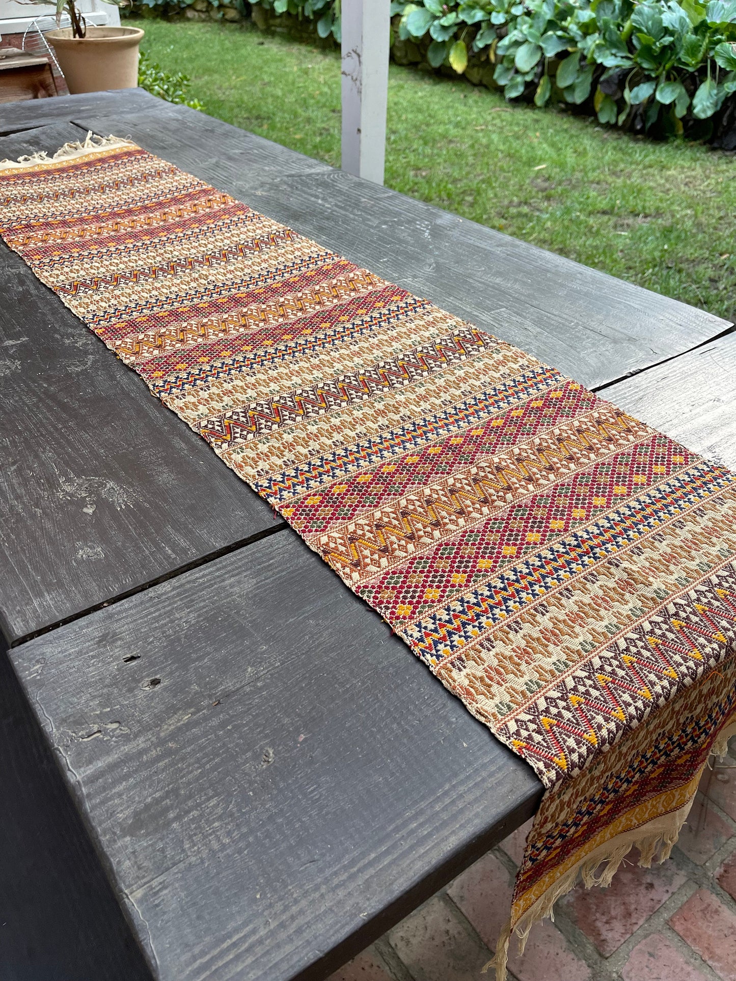 Guatemalan Handwoven Table Runners- Beiges