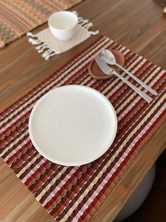 Guatemalan Table placemats in Brown