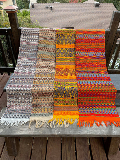 Guatemalan Handwoven Table Runners- Beiges