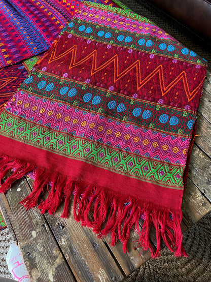 Guatemalan Handwoven Table Runners- Reds