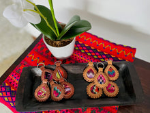 Load image into Gallery viewer, Guatemalan Genuine Leather/Huipil Key Chains