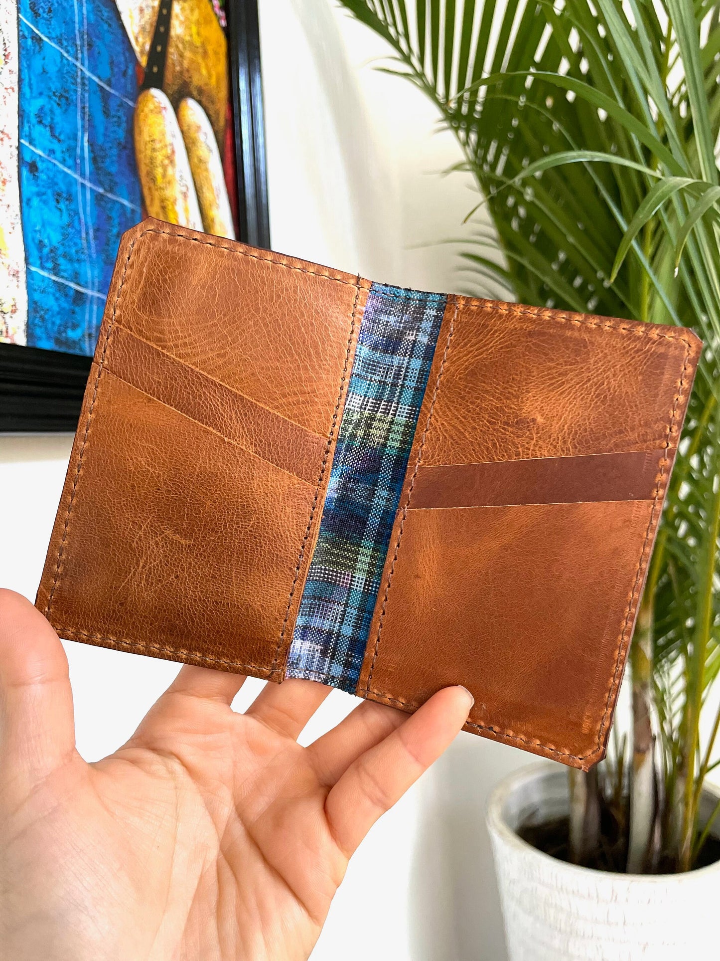 Guatemalan Authentic Leather/Huipil Card Holders