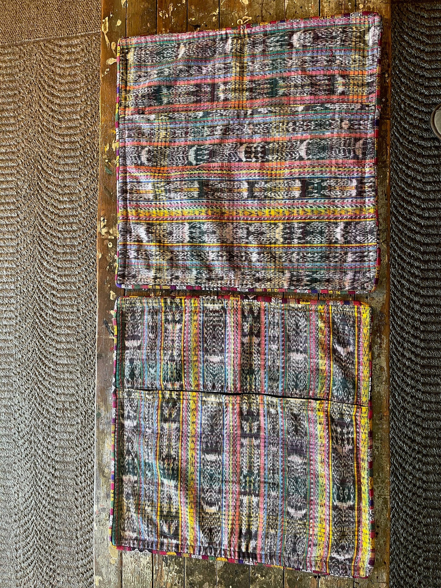 Huipil pillow covers from Comalapa