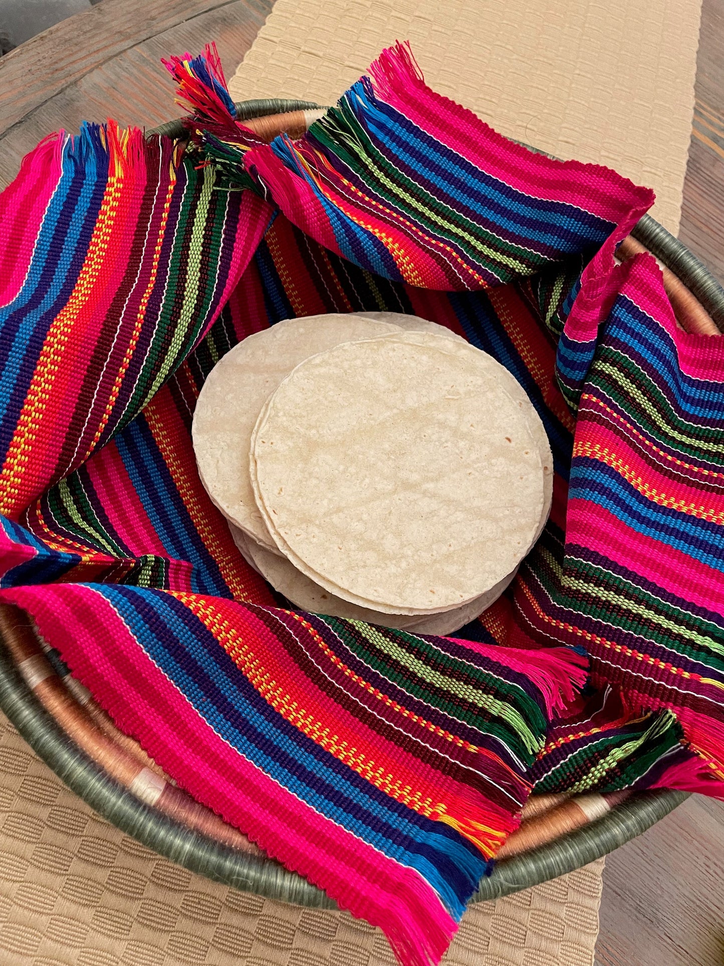 Handwoven tortilla wraps