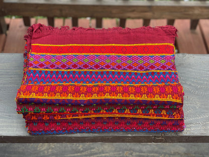 Guatemalan Handwoven Table Runners- Burgundys