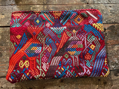 Guatemalan Huipil cosmetic pouch