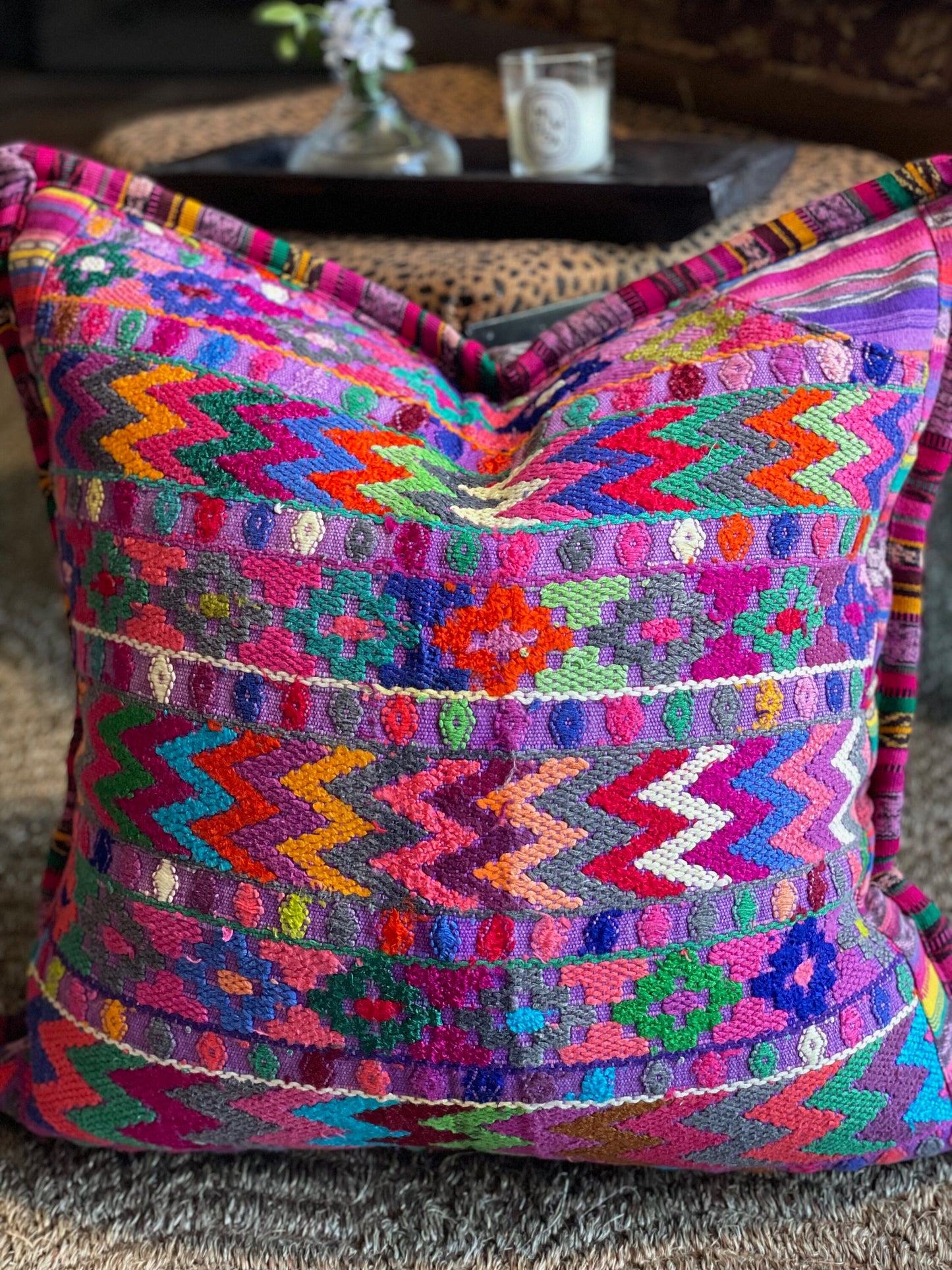 Guatemalan Pillow Covers from San Pedro Sacatepequez