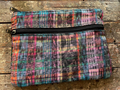 Guatemalan Huipil cosmetic pouch