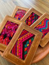 Load image into Gallery viewer, Guatemalan Authentic Leather/Huipil Card Holders