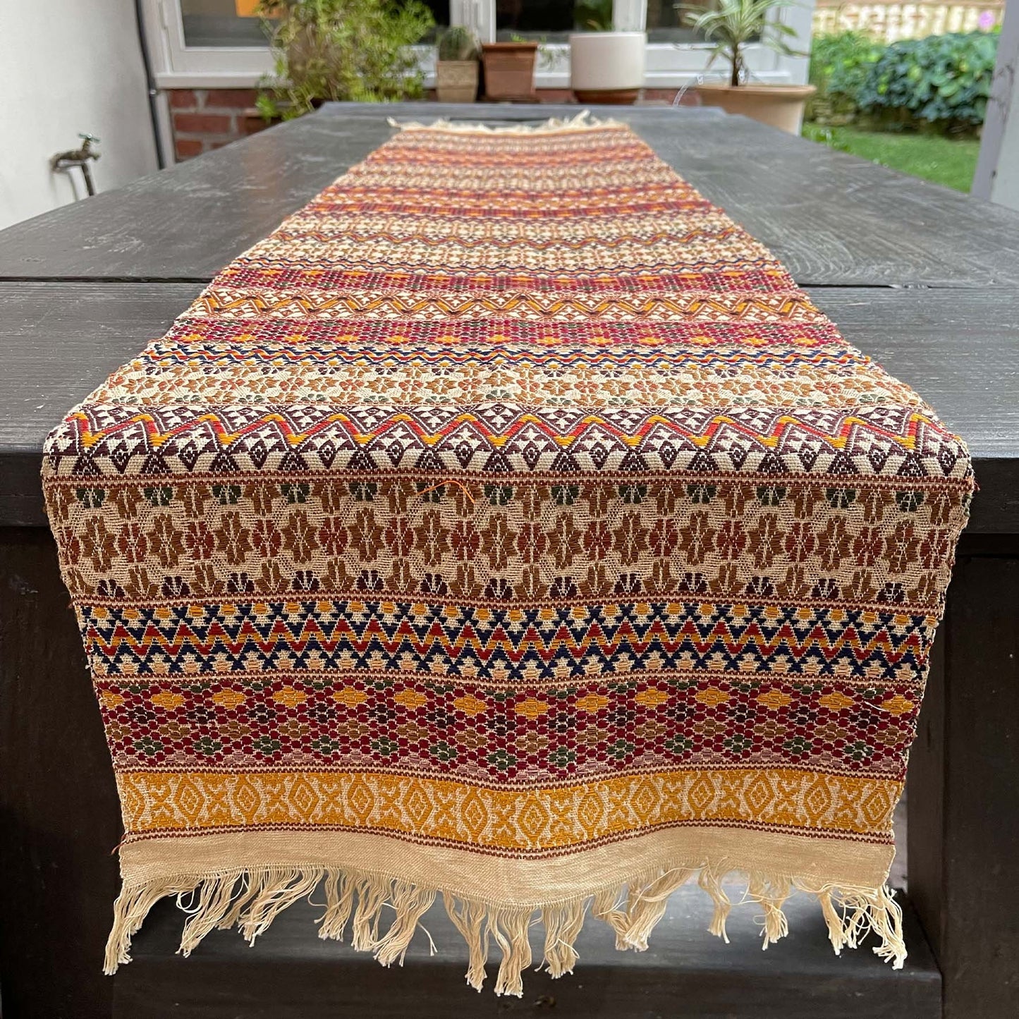 Guatemalan Handwoven Table Runners- Beiges