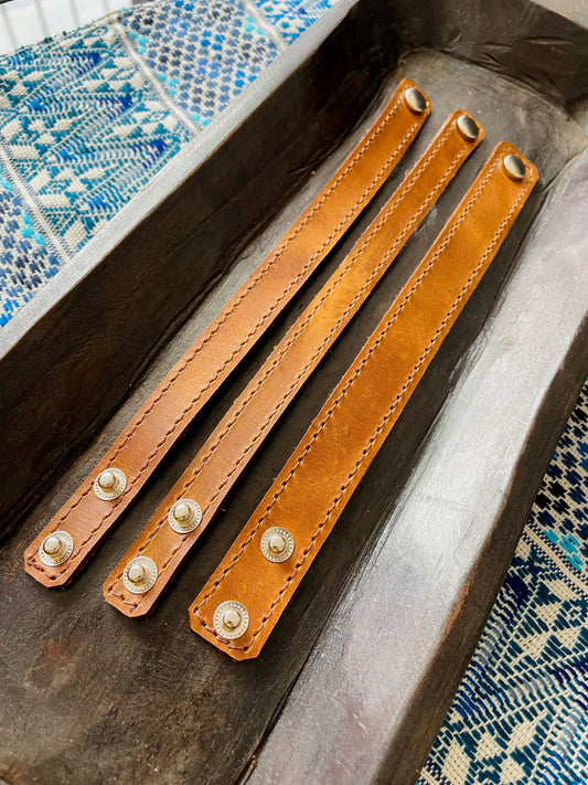 Guatemalan Handmade Authentic Leather Bracelets