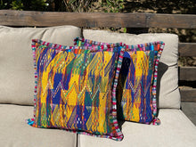Load image into Gallery viewer, Decorative Throw pillow covers from San Juan Sacatepequez - Yellows