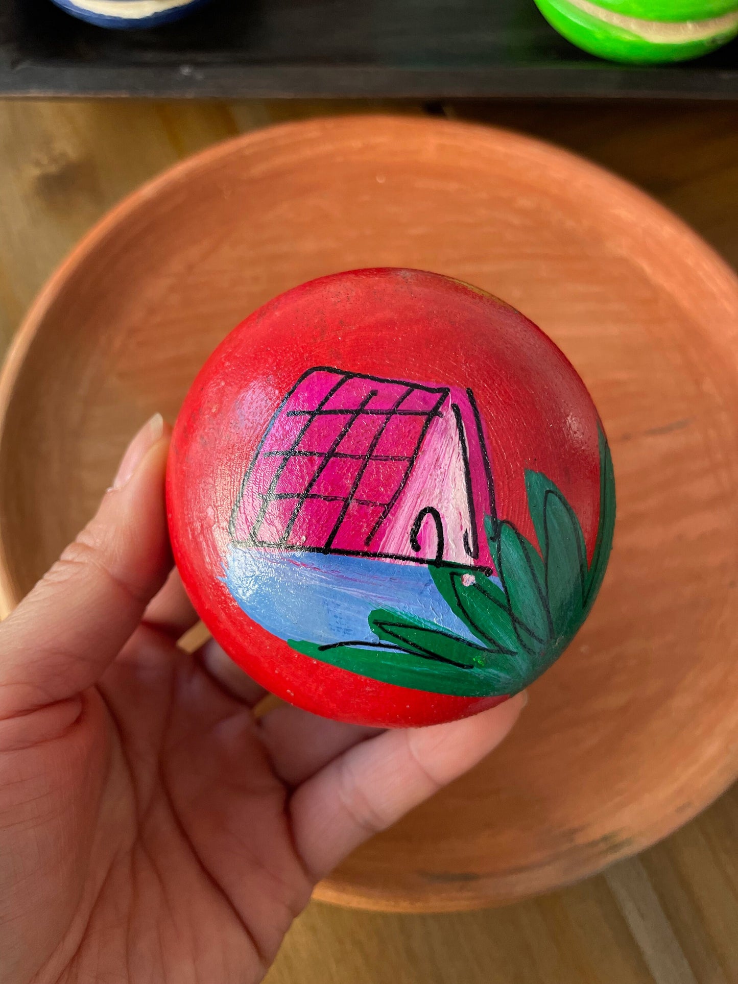 Guatemalan Traditional Wooden Yo-Yo Toys