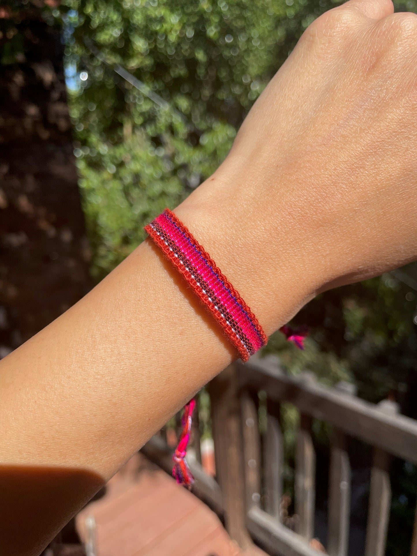 Guatemalan colorful handwoven bracelets