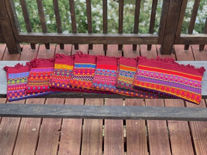 Guatemalan Handwoven Table Runners- Burgundys