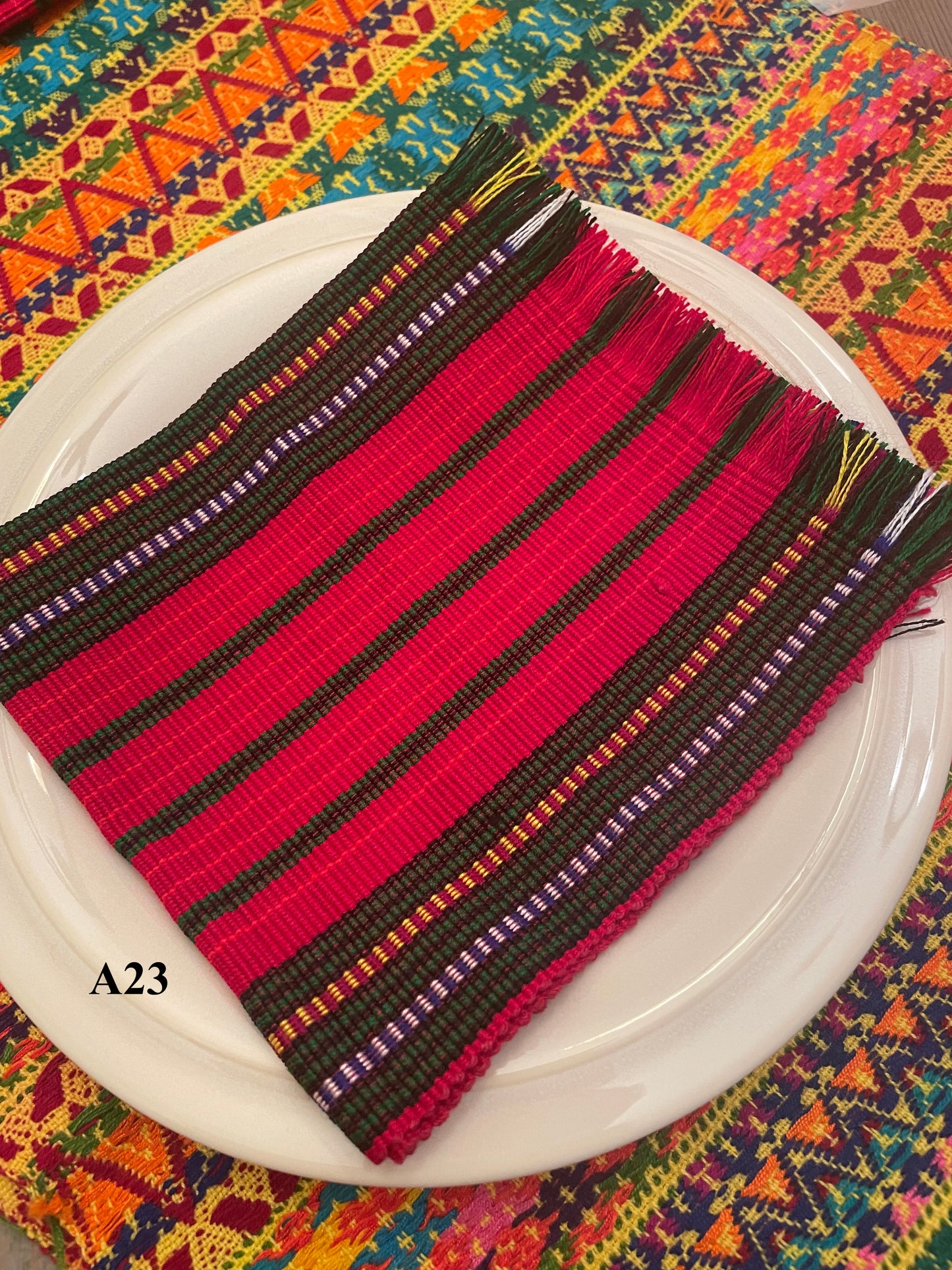 Guatemalan handwoven napkin 12x12