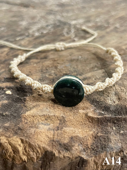 Guatemalan Woven Jade Bracelet