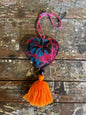 Guatemalan Heart Tassel Pom Pom