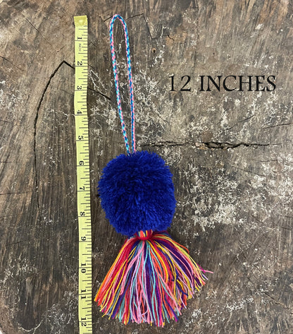 Guatemalan Pom-poms with colorful tassels/Charms