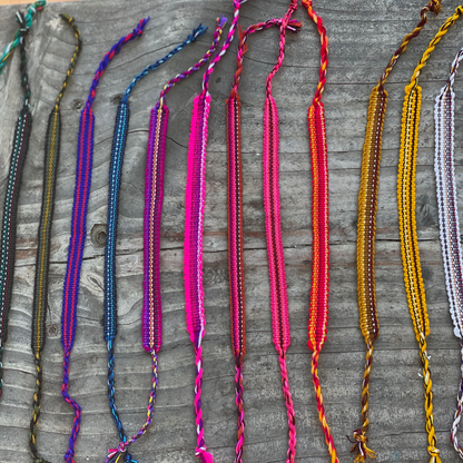 Guatemalan colorful handwoven Friendship bracelet