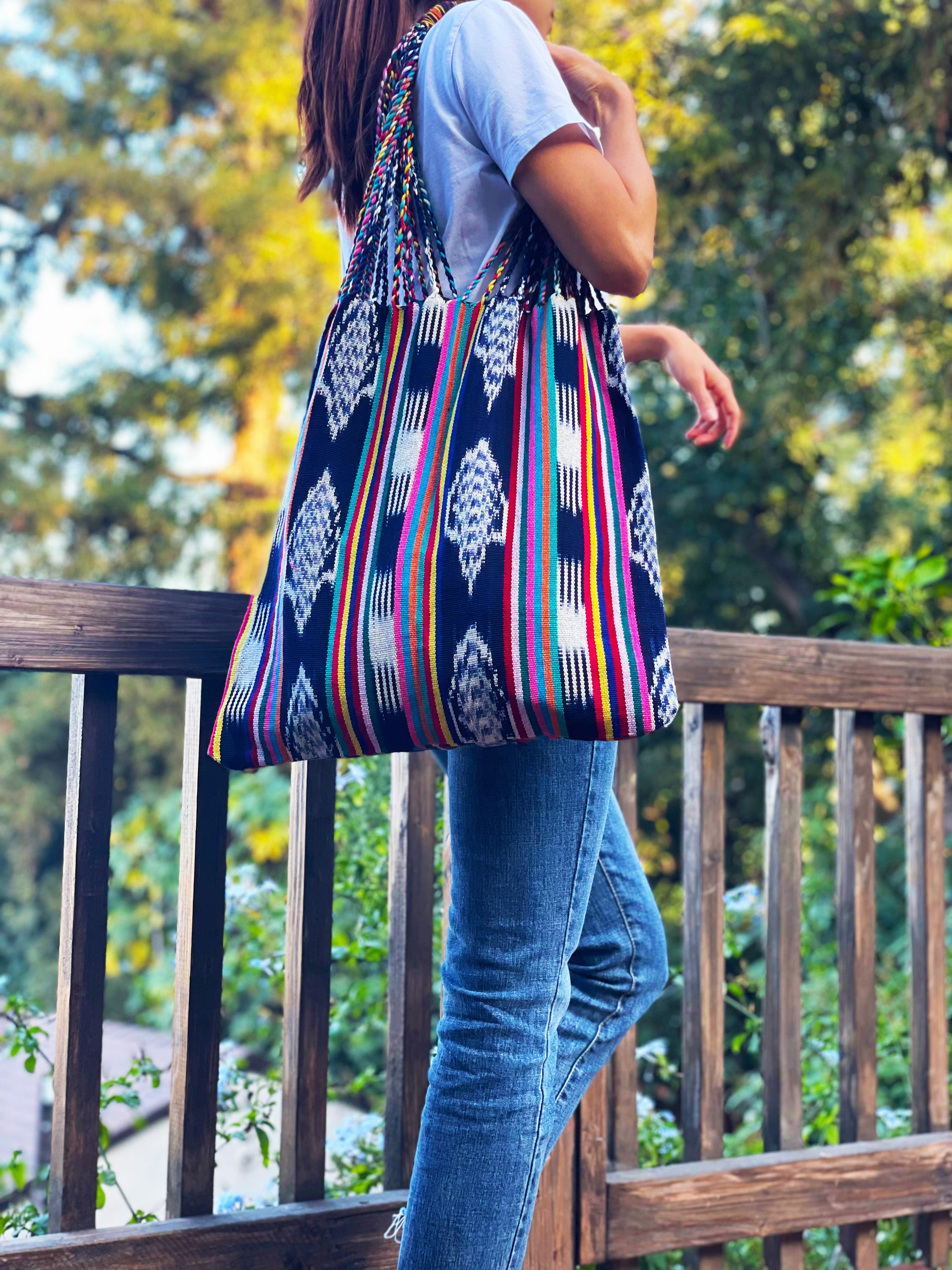 Guatemalan Handwoven Tote Bag from San Juan La Laguna