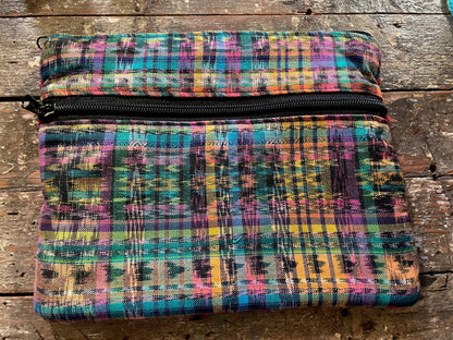 Guatemalan Huipil cosmetic pouch