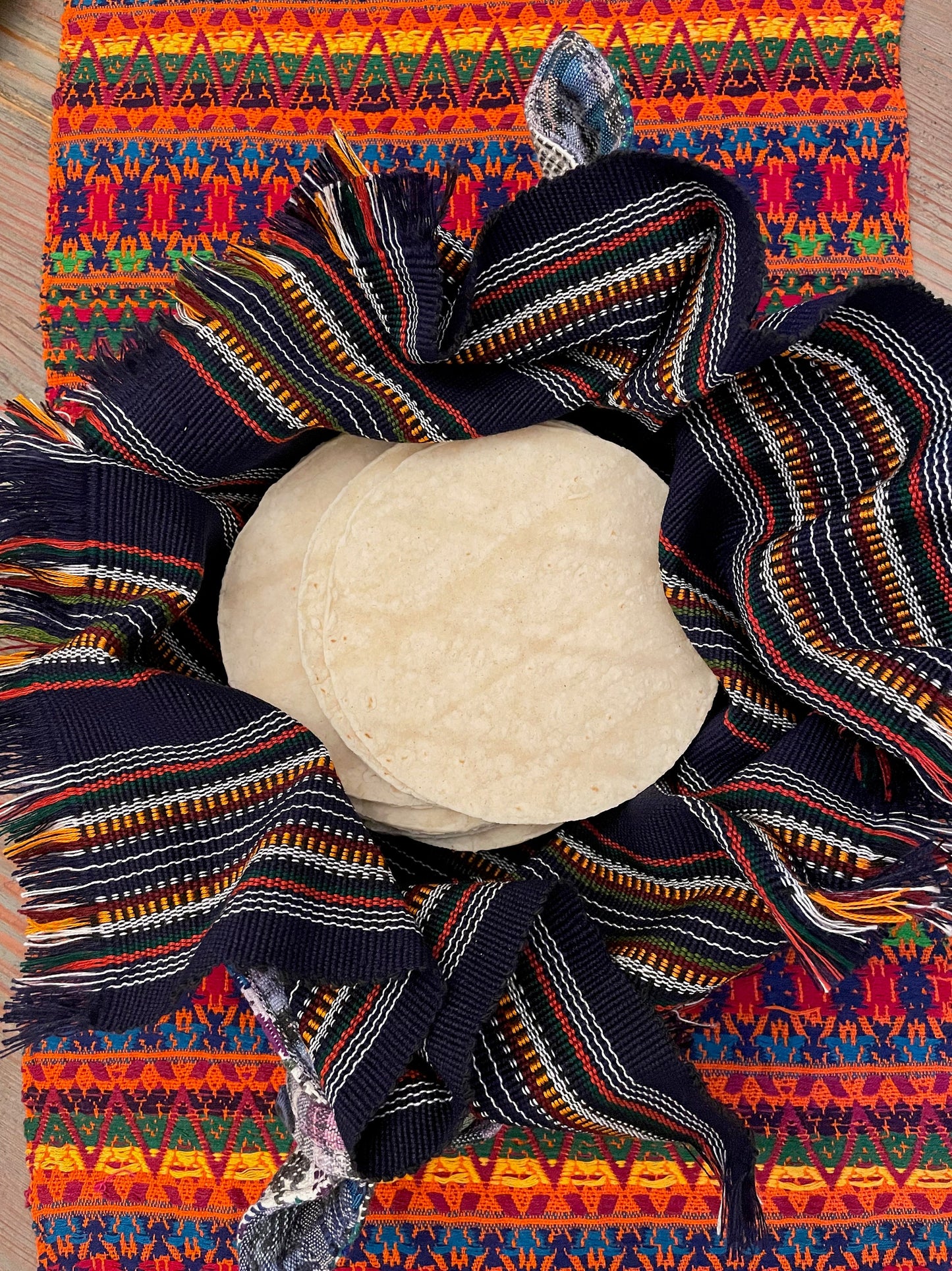 Handwoven tortilla wraps