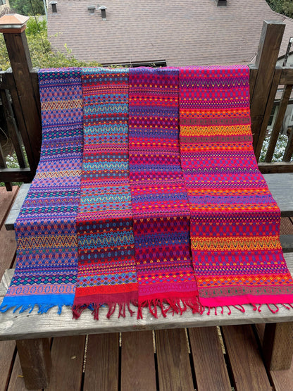 Guatemalan Handwoven Table Runners- Burgundys