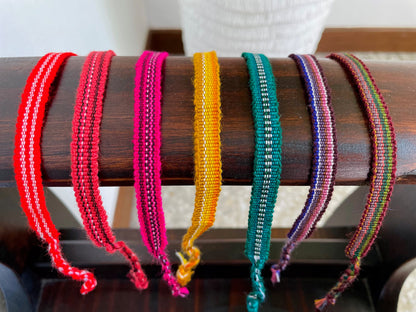 Guatemalan colorful handwoven Friendship bracelet