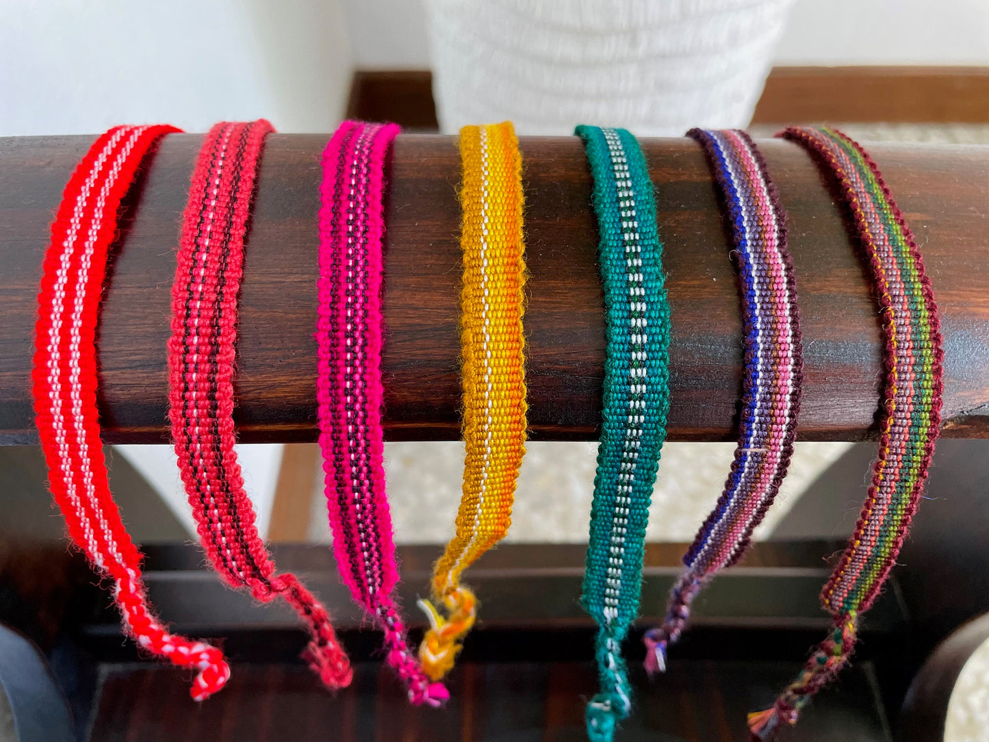 Guatemalan colorful handwoven Friendship bracelet