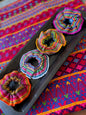 Guatemalan Textile Scrunchies, Colorful Hair Ties