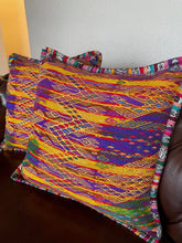 Load image into Gallery viewer, Decorative Throw pillow covers from San Juan Sacatepequez - Yellows