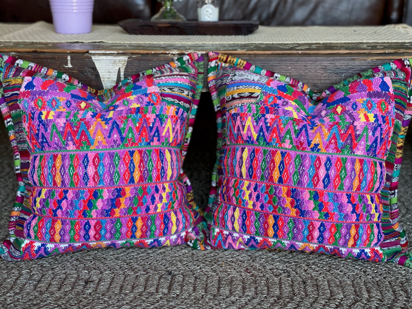 Guatemalan Pillow Covers from San Pedro Sacatepequez