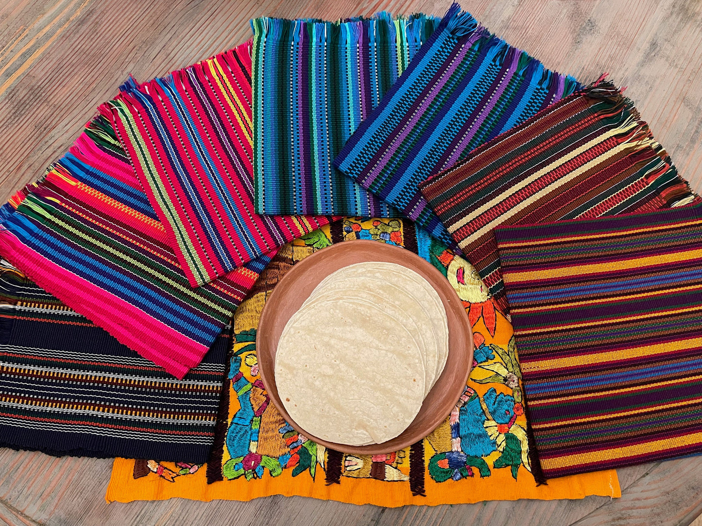 Handwoven tortilla wraps