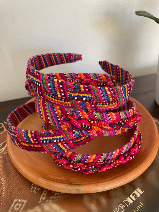 Guatemalan colorful hard headbands