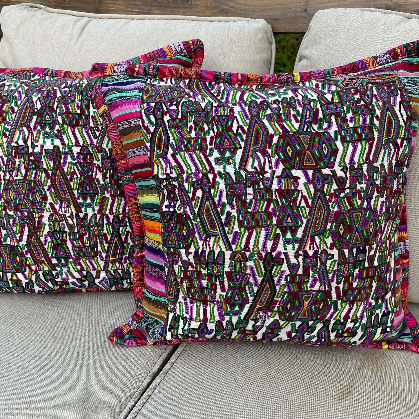 Guatemalan Artisan Huipil Pillow Covers from Nebaj Quiche