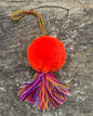 Guatemalan Pom-poms with colorful tassels/Charms