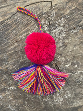Load image into Gallery viewer, Guatemalan Pom-poms with colorful tassels/Charms